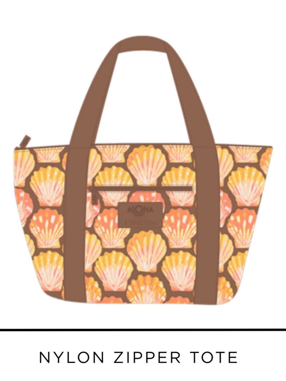 NWT〰️ALOHA Collection〰️ Sunrise Shell Nylon Zipper Tote